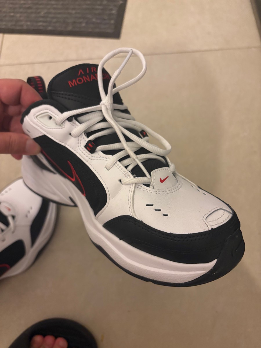 custom review-Nike Air King 4 Белый Черный VARSITY Красный Низкий Верх Повседневная Обувь Мужская Черный Белый