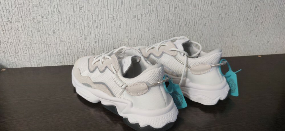 custom review-Adidas Originals Ozweego Ткань Амортизация Противоскользящие Устойчивые к истиранию Легкие Низкие Кроссовки Унисекс