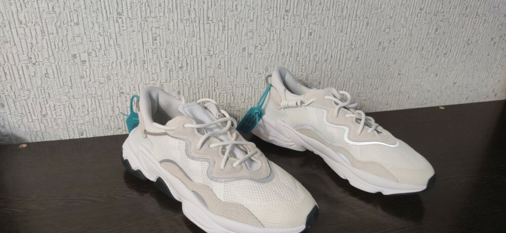 custom review-Adidas Originals Ozweego Ткань Амортизация Противоскользящие Устойчивые к истиранию Легкие Низкие Кроссовки Унисекс