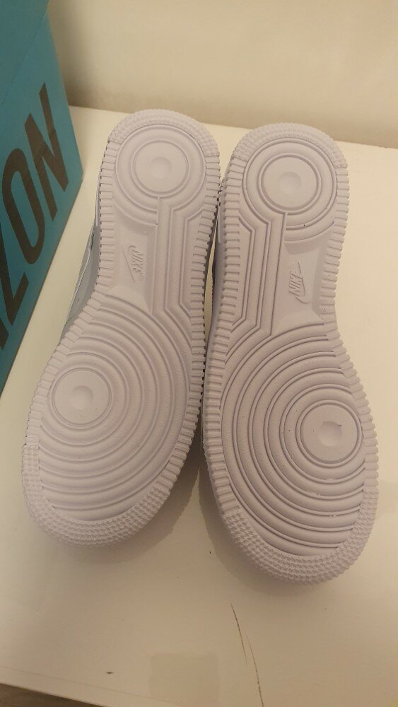 custom review-Nike Air Force 1 'Triple White' Кожа Устойчивая к истиранию Низкая Скейтборд Обувь Женская Чисто Белая