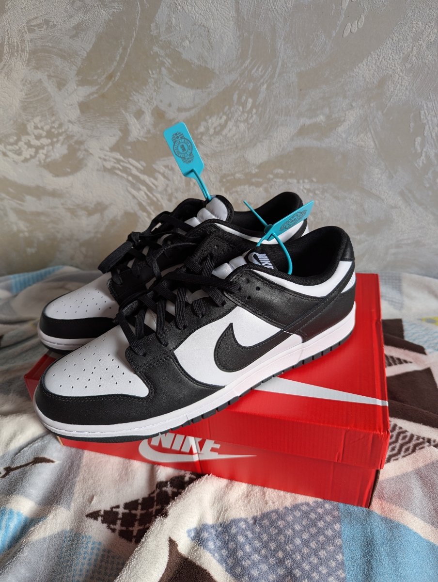 custom review-Nike Dunk Low Retro 'Черный' Кожа Амортизация Устойчивость к истиранию Низкий Топ Скейтборд Обувь Мужская Черный Белый