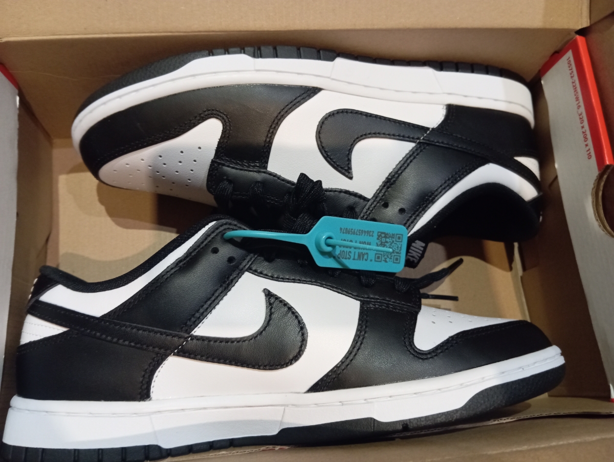 custom review-Nike Dunk Low Retro 'Черный' Кожа Амортизация Устойчивость к истиранию Низкий Топ Скейтборд Обувь Мужская Черный Белый