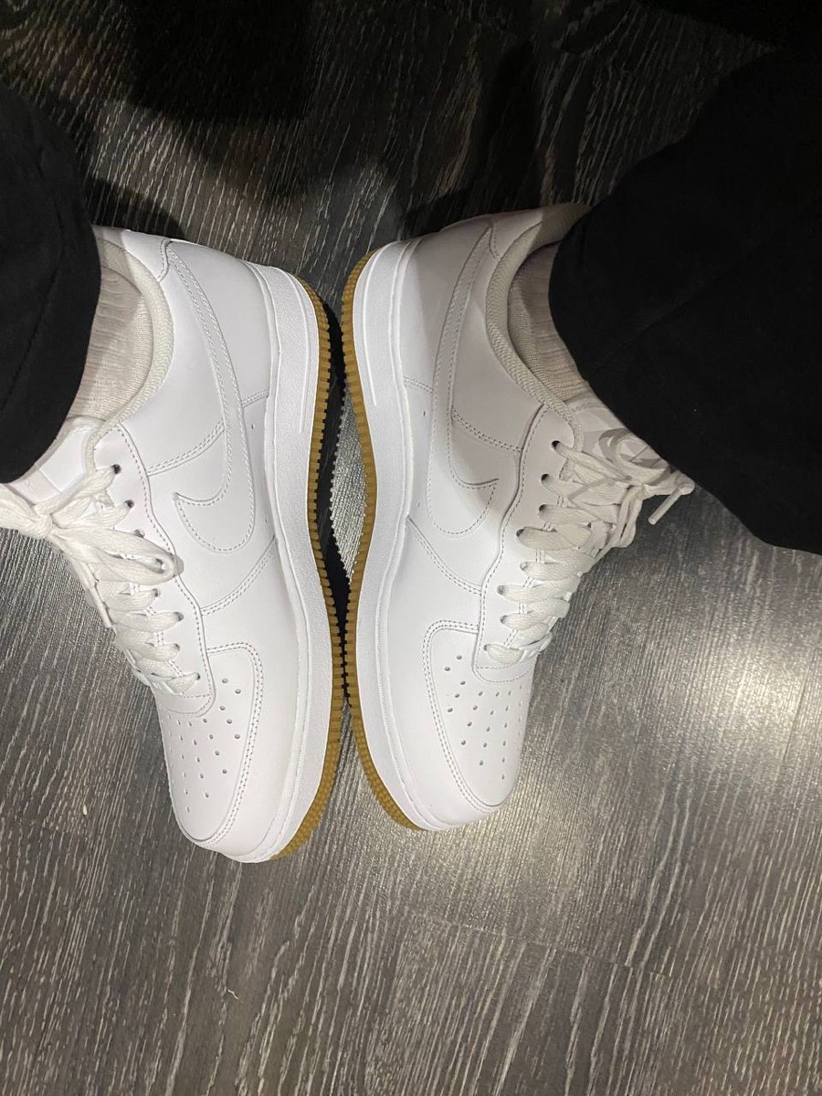custom review-Nike Air Force 1 Кожа Дышащий Амортизация Низкие Кроссовки для скейтбординга Мужские Белые Натуральная Резина