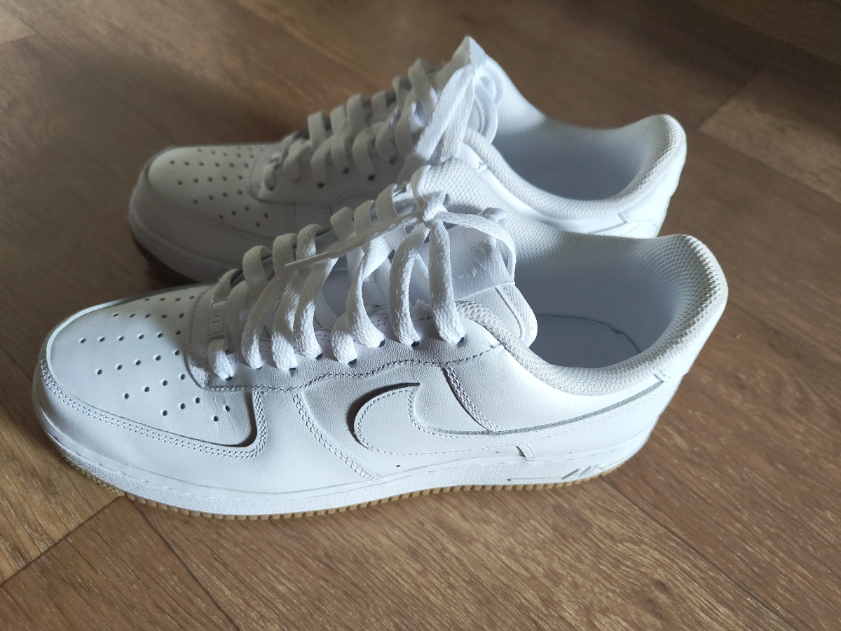 custom review-Nike Air Force 1 Кожа Дышащий Амортизация Низкие Кроссовки для скейтбординга Мужские Белые Натуральная Резина