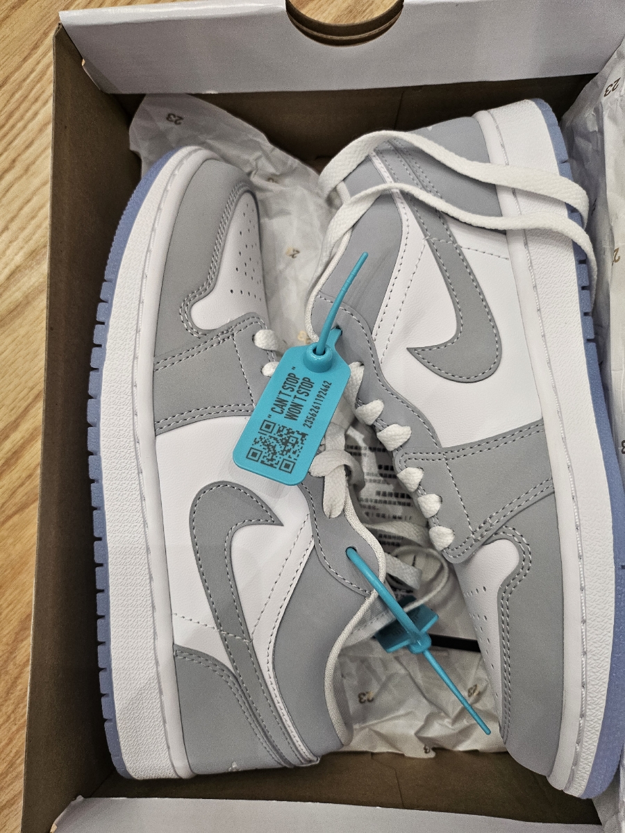 custom review-Jordan Air Jordan 1 Амортизация Низкие Ретро-баскетбольные кроссовки Женские Серый Белый