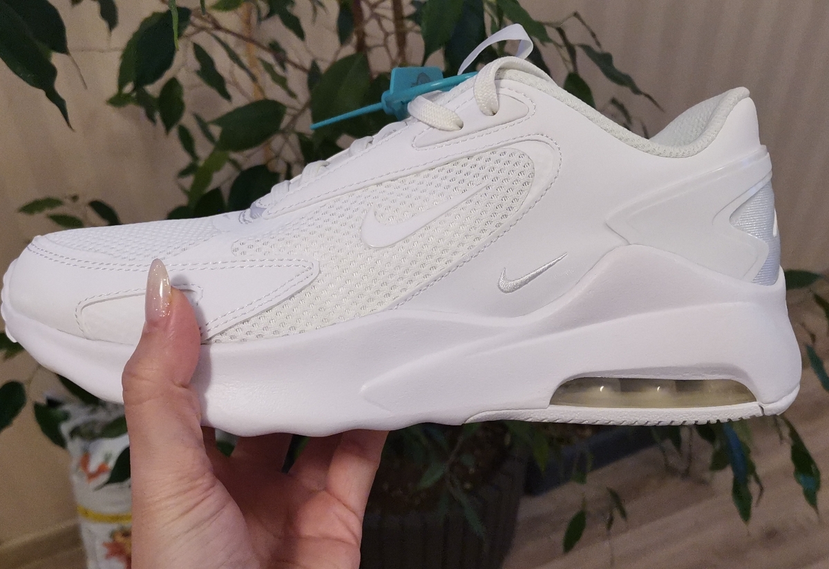 custom review-Nike Air Max Bolt Аbrasion Resistant Низкие Беговые Кроссовки Женские Чисто Белые