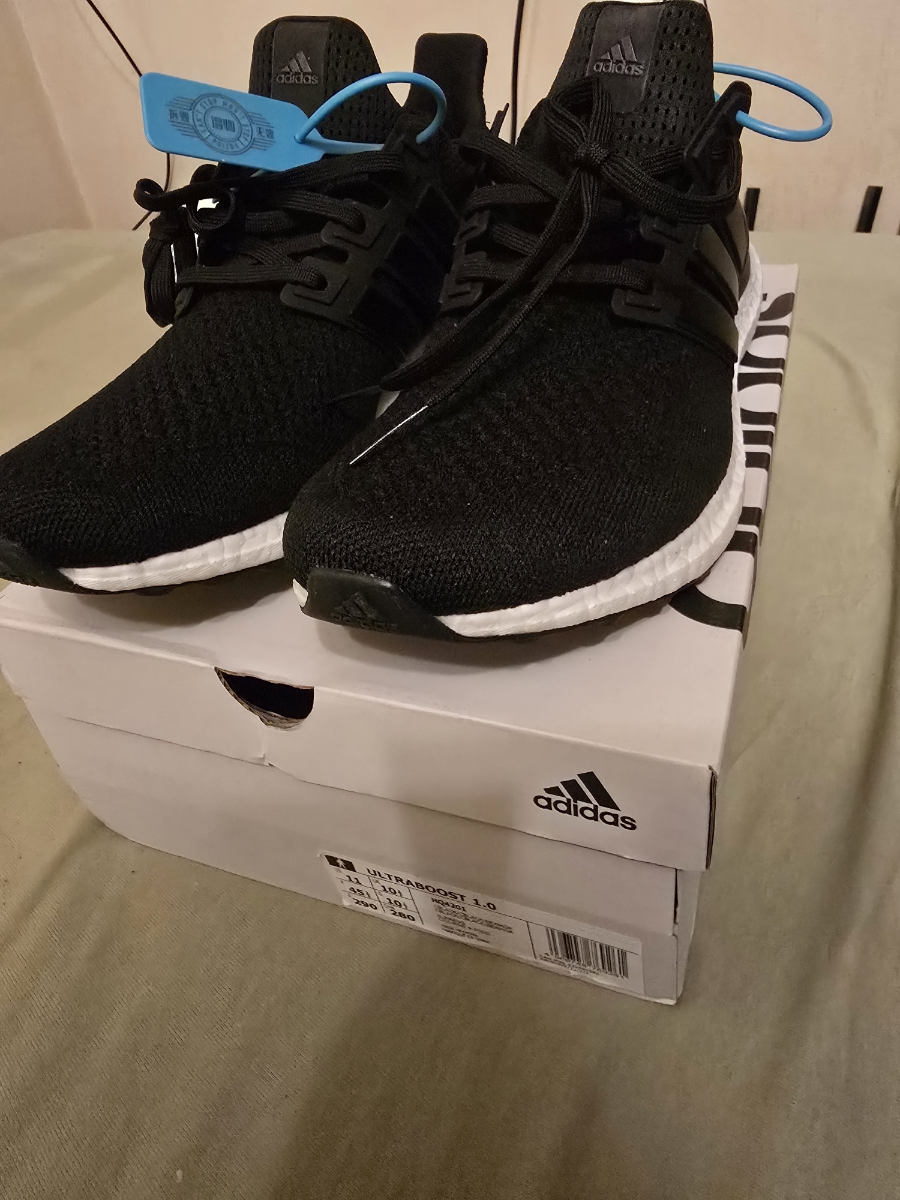 custom review-Adidas Ultraboost 1,0 Амортизация MID Повседневная Обувь для Беговых Тренировок Длинных Дистанций Мужская Черно-Белая