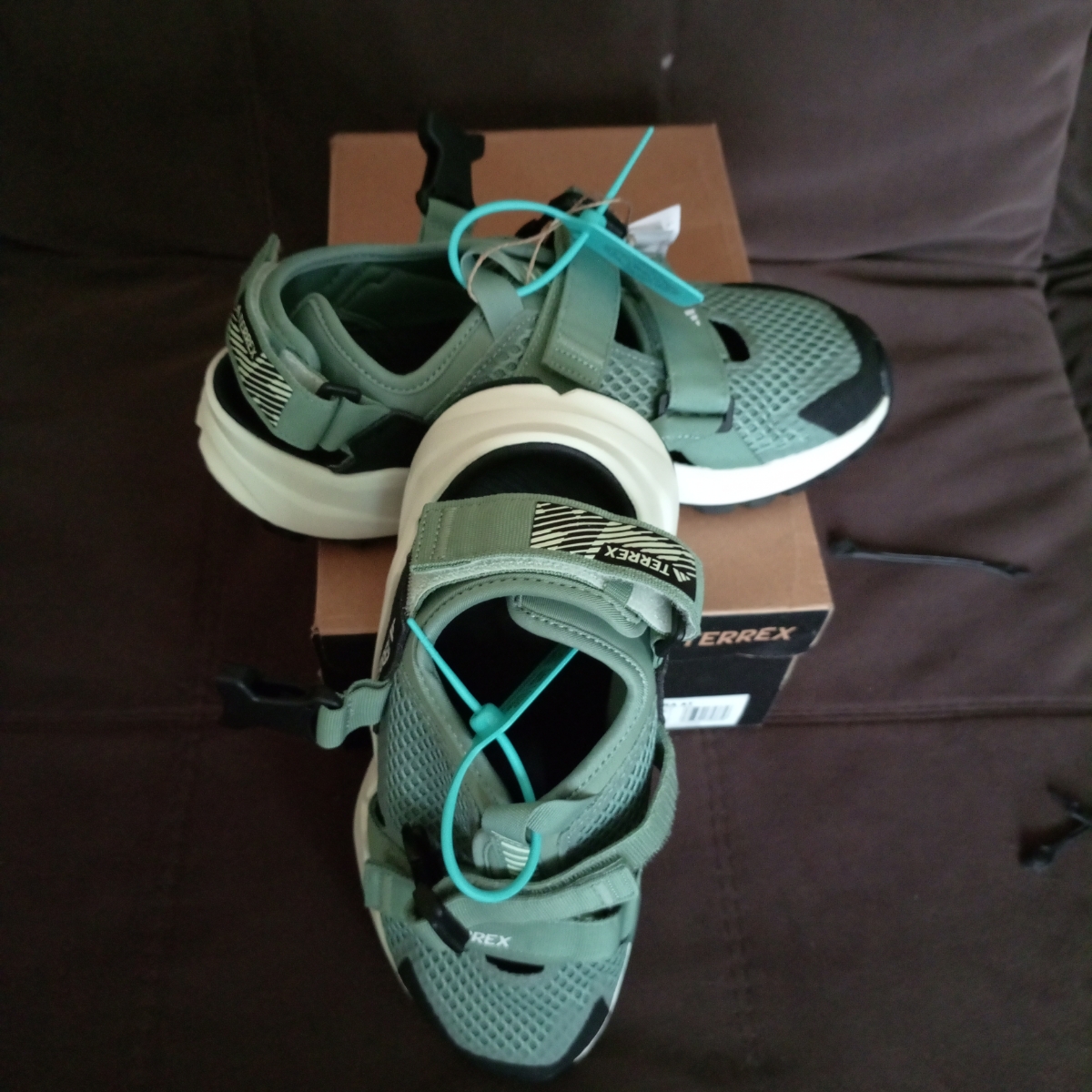 custom review-adidas Terrex Hydroterra Дышащая Обувь для Водных Спортов Унисекс Зеленый Черный